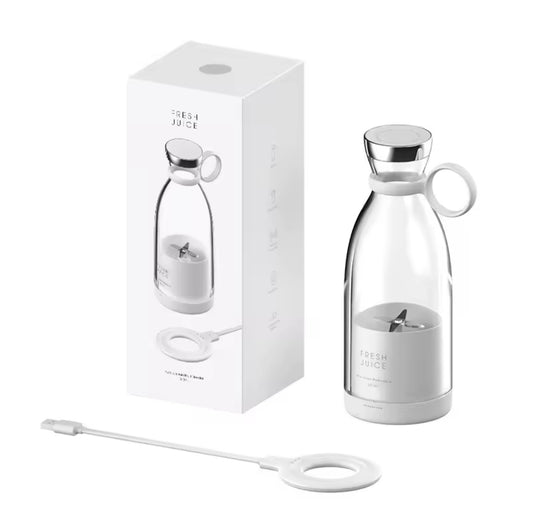 white portable blender